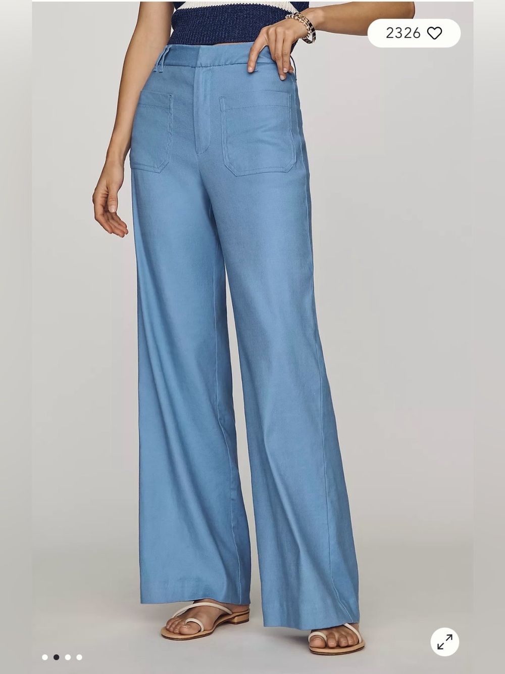 NWT Anthropologie Maeve Jude Linen Stretch Trousers, Sz 12